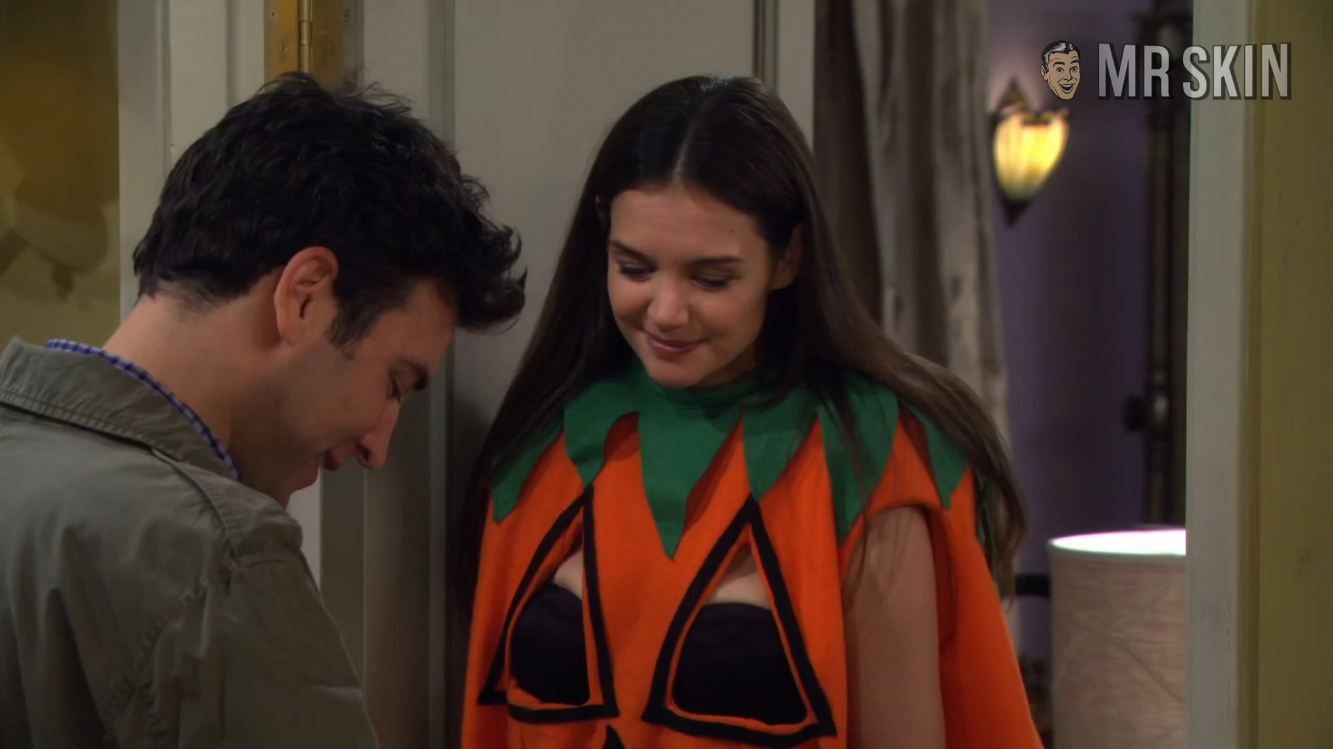 Katie Holmes Naked as Naomi/Slutty Pumpkin. Right Nipslip, breasts, sexy. 227121