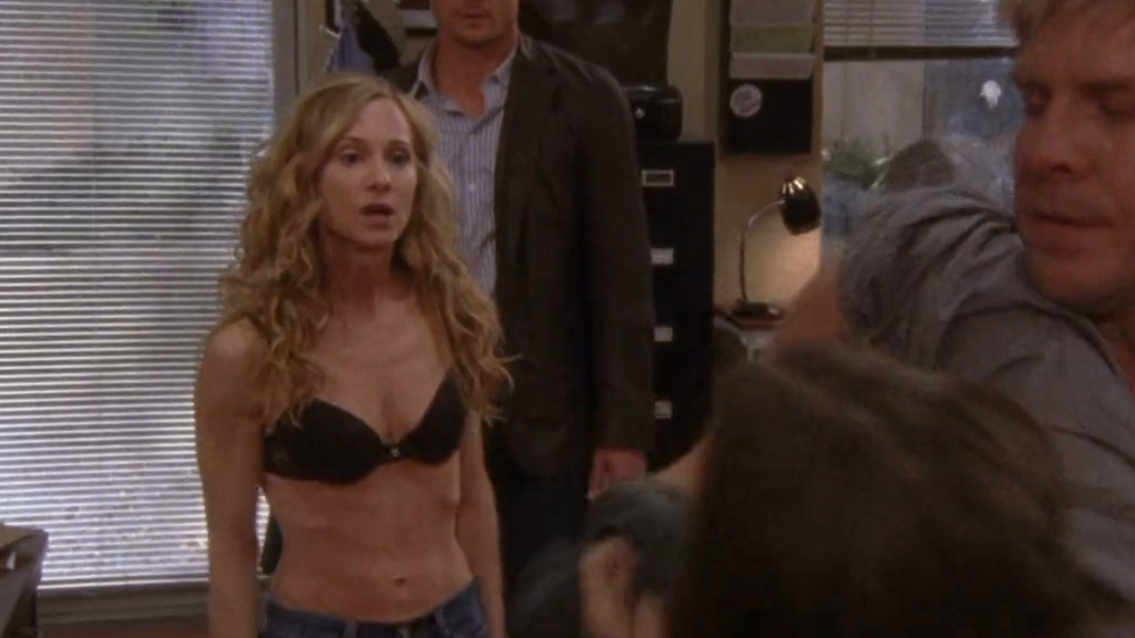 Sexiest Holly Hunter Scene in Saving Grace. Underwear, bush, butt. 217315