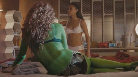 Sexiest Rachel Nichols Scene in Star Trek. Underwear. 216589