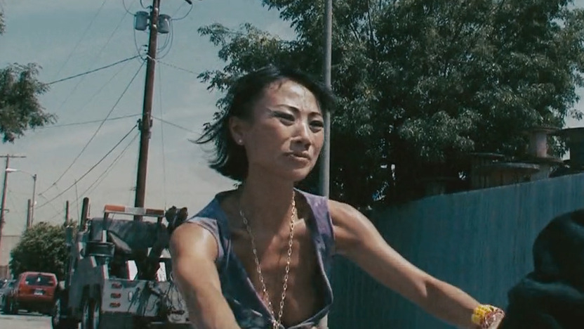 Ria from Crank 2: High Voltage Naked. Left Nipslip, breasts, sexy. 217967