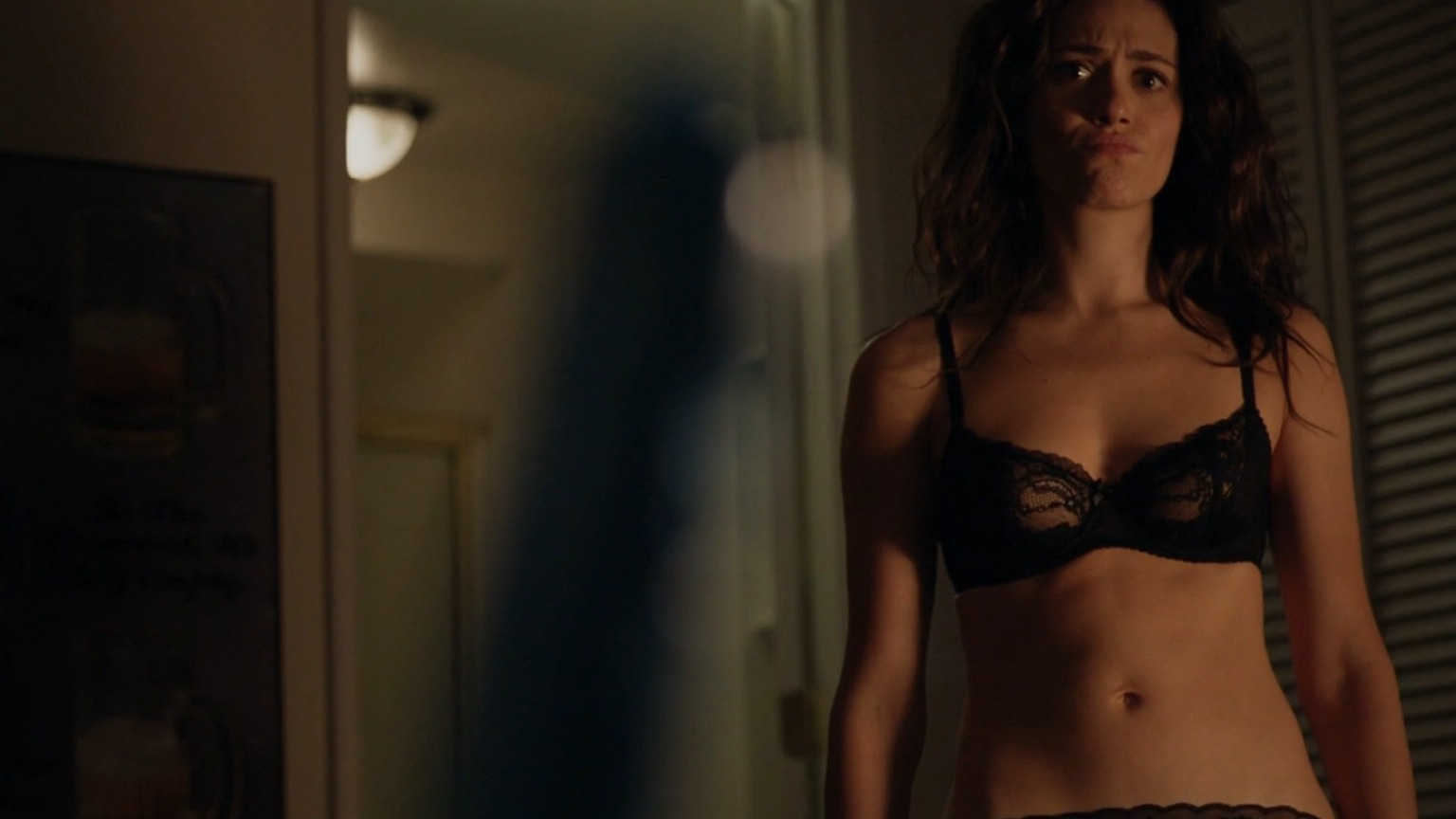 Sexiest Emmy Rossum Scene in Shameless. Underwear, breasts, bush. 263431