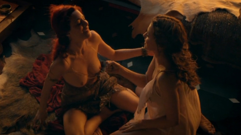 Lucy Lawless Nude as Lucretia. Breasts, Lesbian, Butt, bush, full frontal. 223838