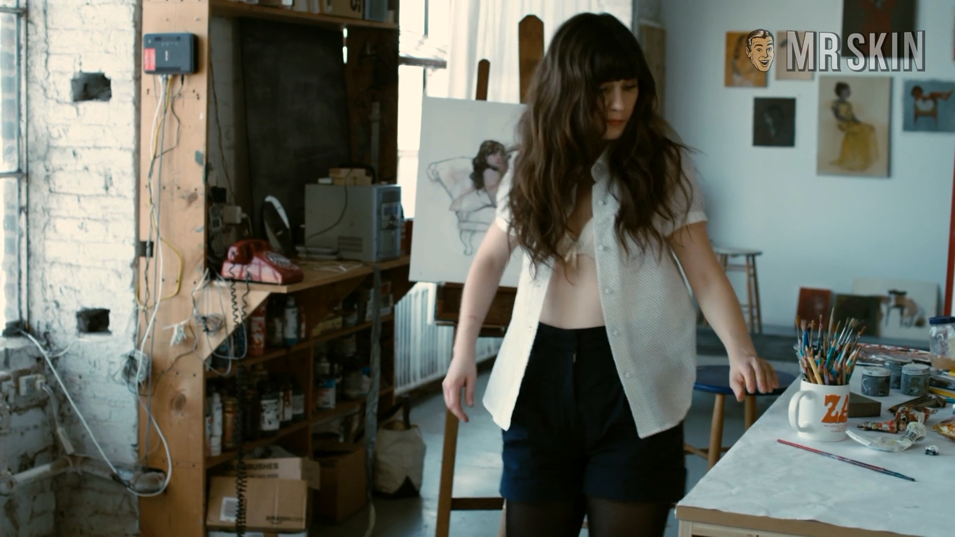 Hottest Zooey Deschanel Scene in Our Idiot Brother. Underwear, lesbian, sexy. 223970