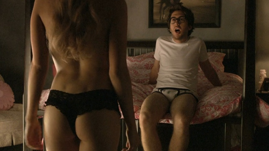 Sexiest Jordan Hinson Scene in A Very Harold & Kumar Christmas. Underwear, Body Double, sexy, thong. 227173