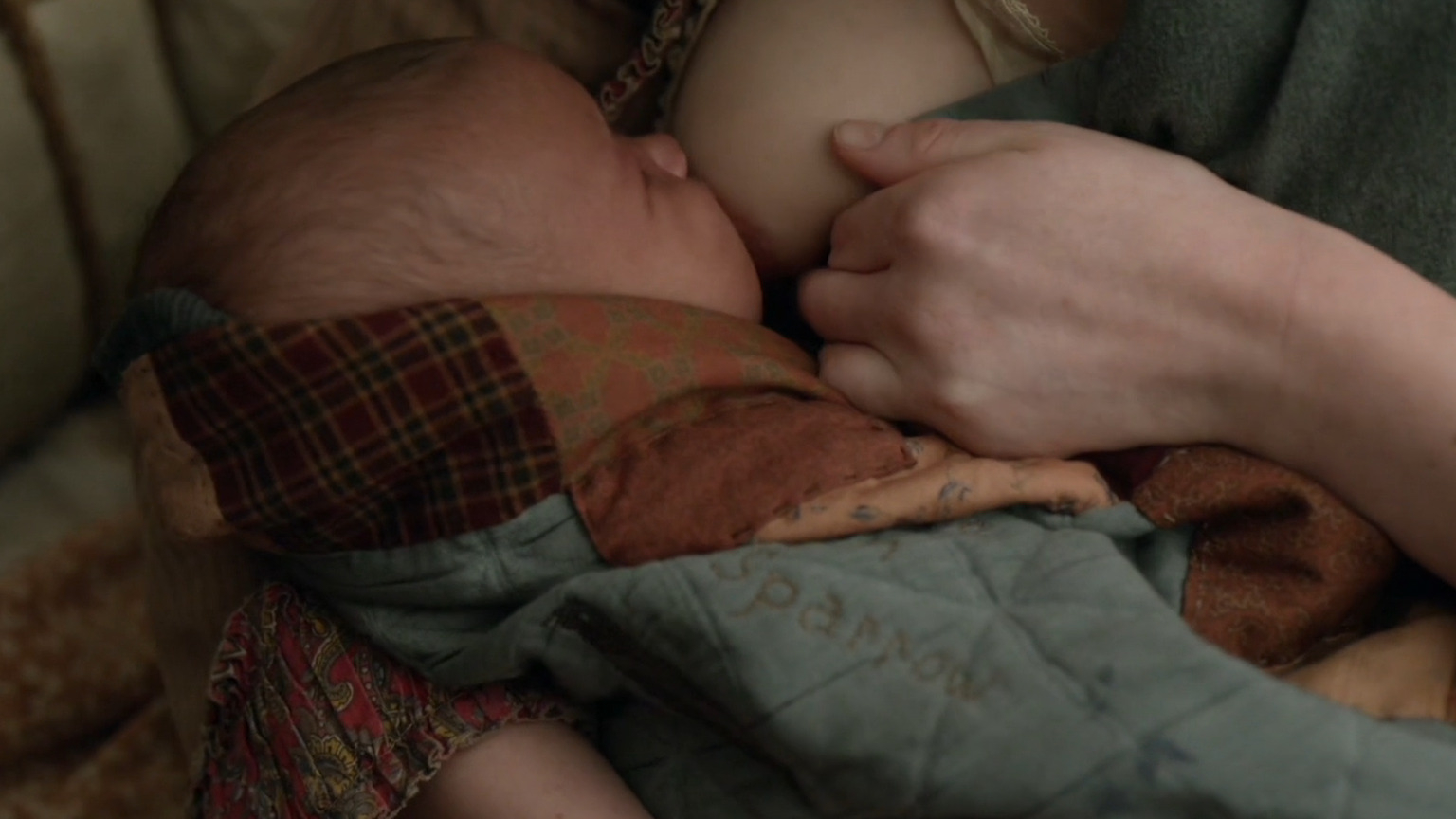 Muireann Bird Naked as Lucinda Brown. Right Nipslip, breasts. 301683