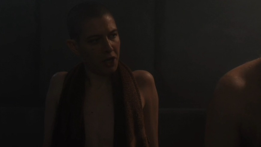 Asia Kate Dillon Naked in Billions. Sexy, Right Breast, breasts. 266431