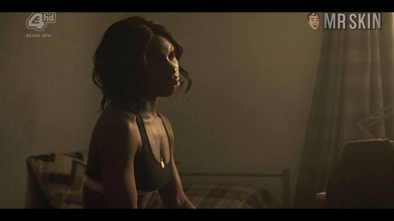 Hottest Michaela Coel Scene in The Aliens. Sexy, Underwear, thong. 249962