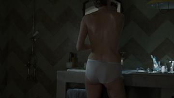 Tilda Swinton in A Bigger Splash (2015) Right Breast Underwear Sexy Bikini Breasts 250572