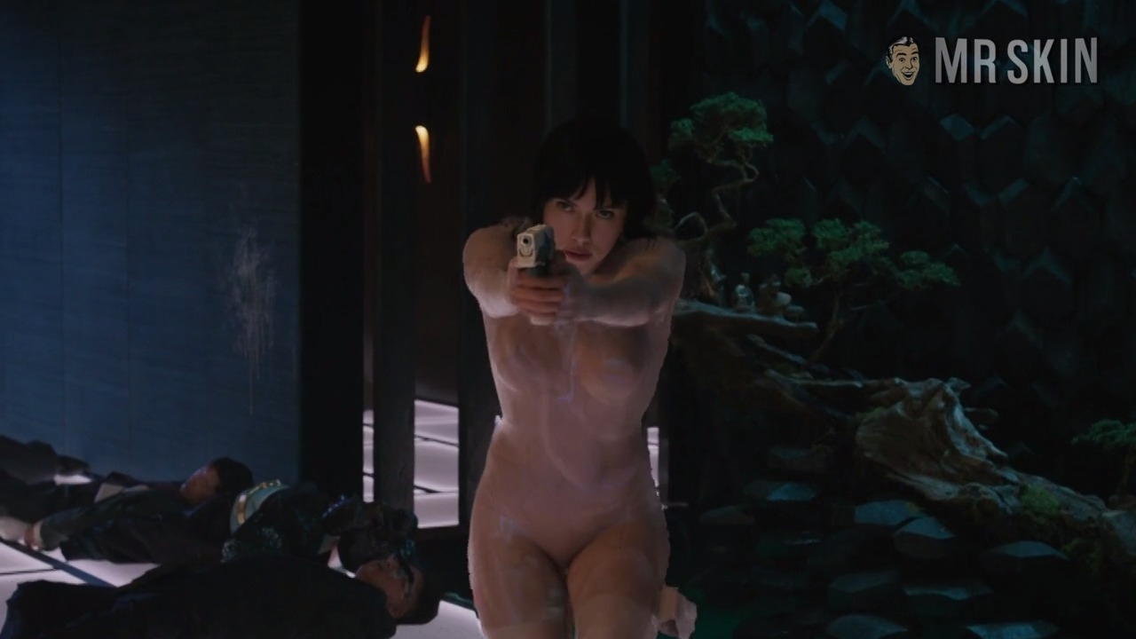 Hottest Scarlett Johansson Scene in Ghost in the Shell. Cgi, Sexy, underwear. 260624
