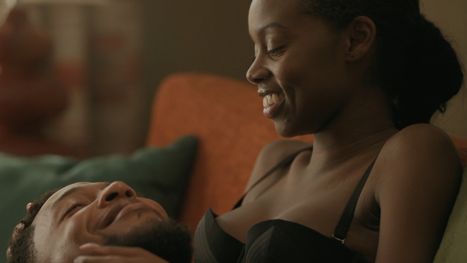 Hottest Birgundi Baker Scene in The Chi. Underwear, breasts, butt. 340634