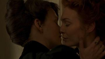 Keira Knightley, Eleanor Tomlinson in Colette (2018) Lesbian Breasts Left Breast 271073
