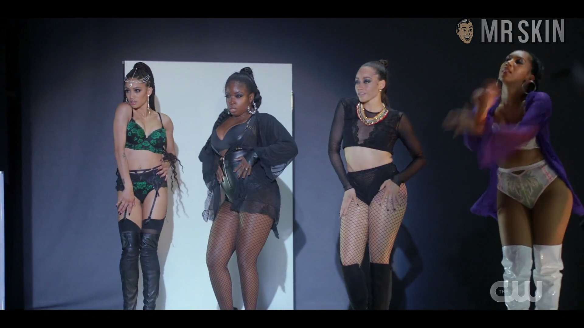 Samantha Logan, Geffri Maya Hightower in All American (2018-2023) Sexy Thong Underwear Bikini Sexy 324896