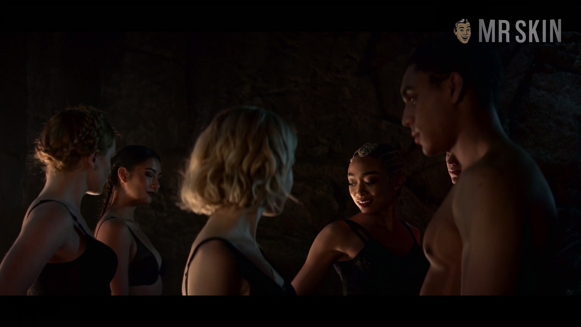 Kiernan Shipka, Adeline Rudolph, Tati Gabrielle, Abigail F. Cowen in Chilling Adventures of Sabrina (2018-2020) Underwear Bikini Body Double 272147