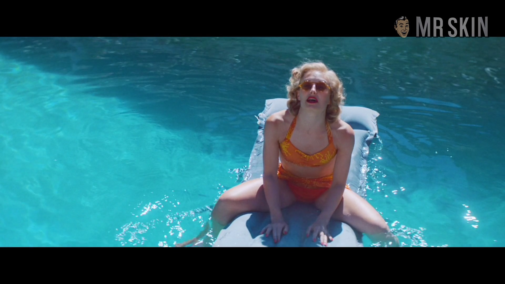 Sonja Henie from Sonja: The White Swan Naked. Bikini, Body Double, Breasts, right breast, sexy. 309695