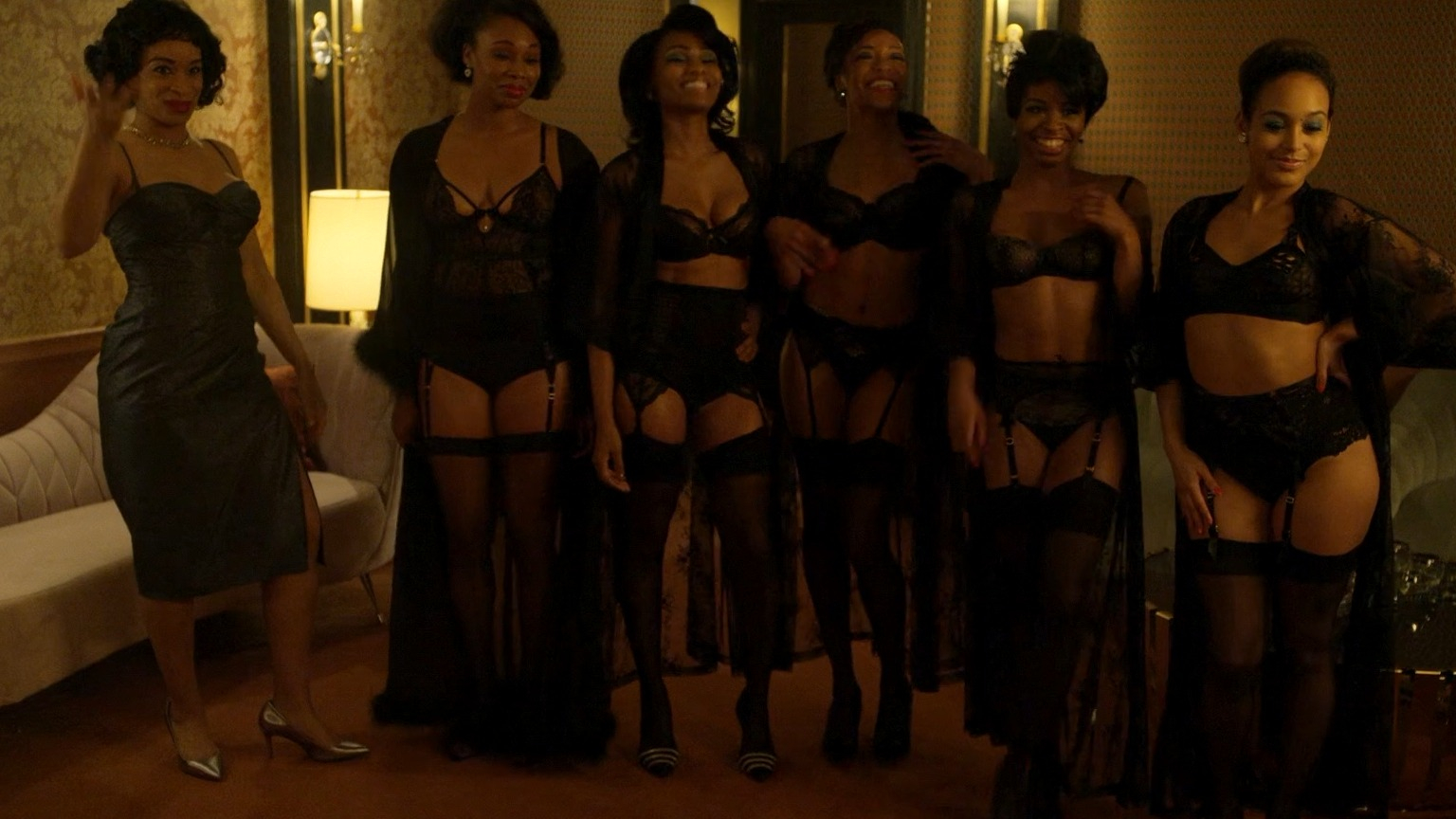 Sexiest Scenes of Beautiful Woman #3 from Godfather of Harlem. Sexy, Underwear, breasts, butt. 322709