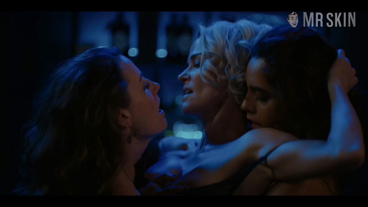 Rosanny Zayas, Arienne Mandi, Stephanie Allynne, Leisha Hailey, Sepideh Moafi in The L Word: Generation Q (2019-2023) Lesbian Sexy Breasts Underwear B