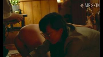 Aubrey Plaza in Black Bear (2020) Butt Underwear Merkin Bikini Butt 315380