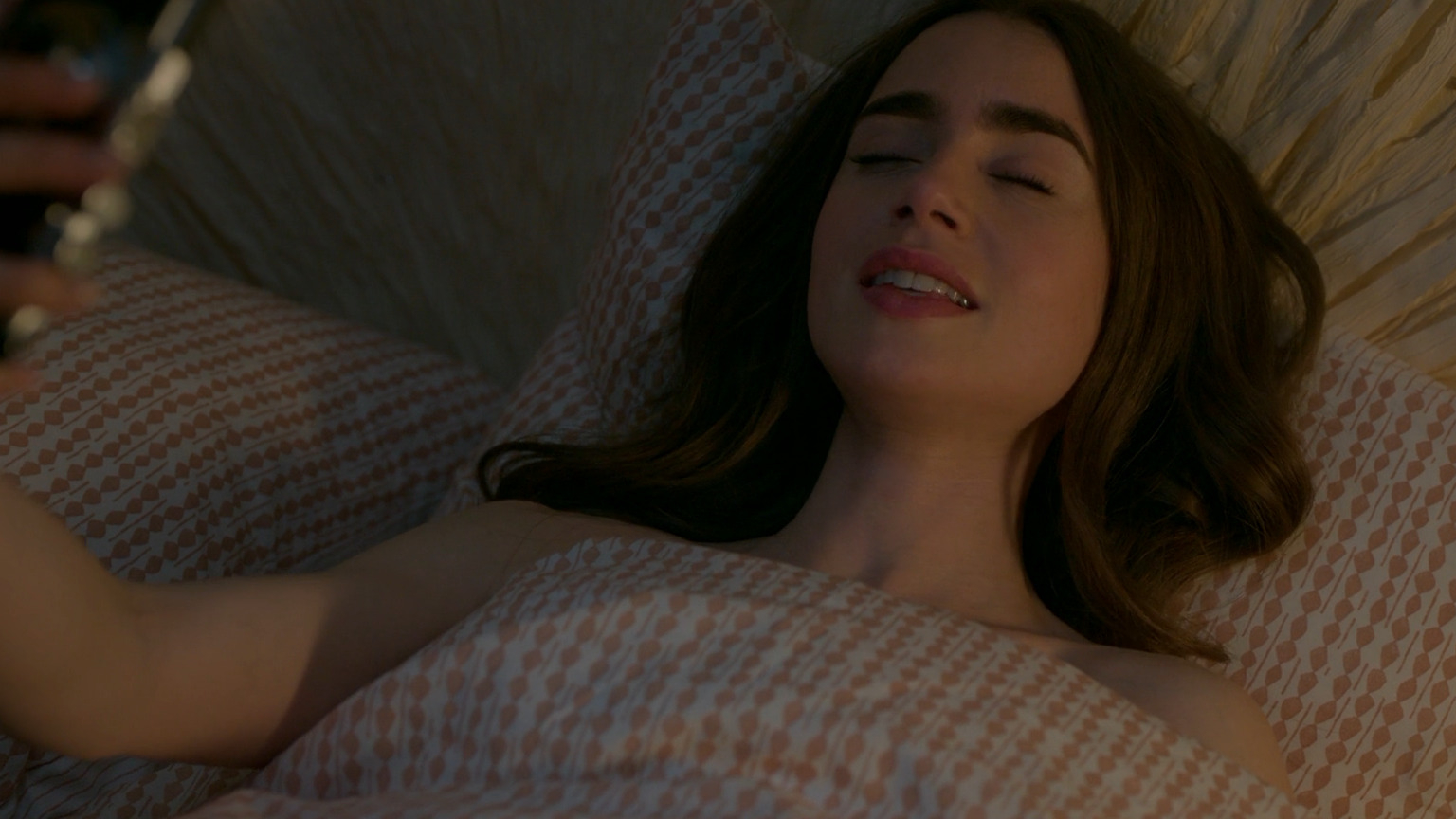 Hottest Lily Collins Scene in Emily in Paris. Sexy, bikini, underwear. 312836