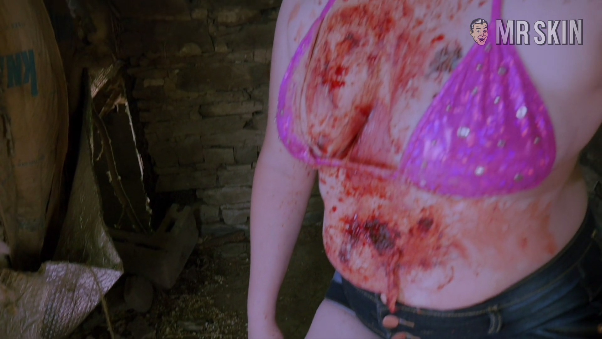 Hottest Mel Heflin Scene in Return To Splatter Farm. Bikini, breasts. 314396