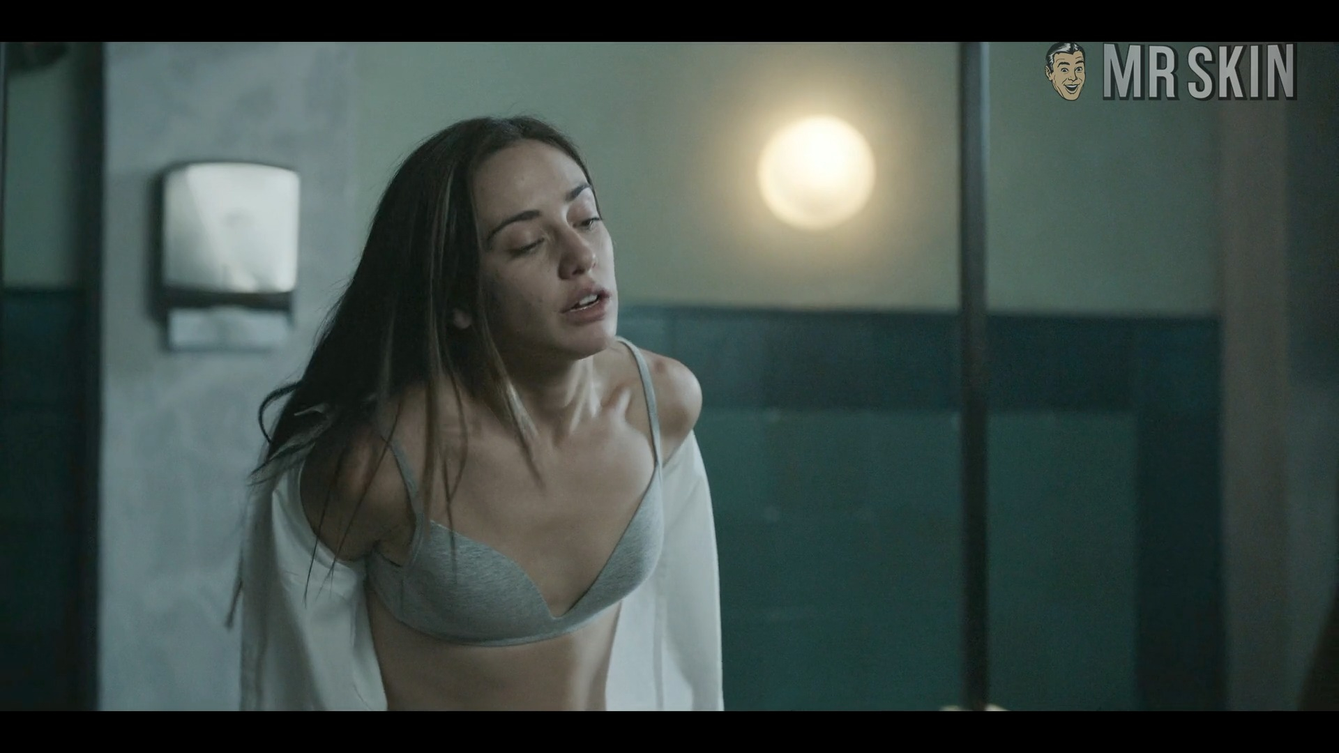 Sexiest Asia Ortega Scene in The Boarding School: Las Cumbres. Underwear, breasts, right breast. 343609