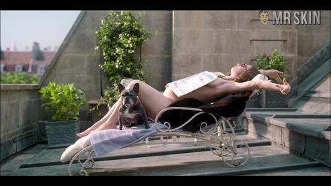 Lily James Nude as Linda Radlett. Breasts, sexy, underwear. 325778