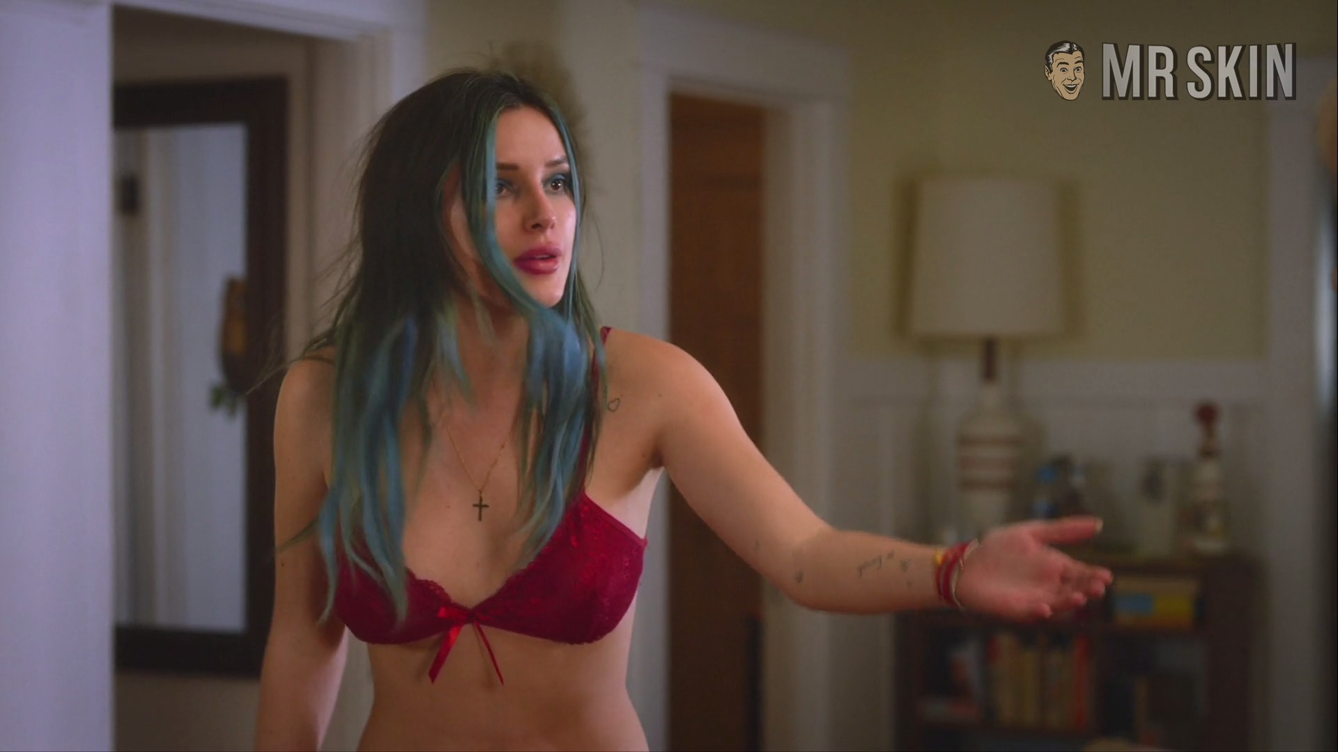 Hottest Bella Thorne Scene in Habit. Underwear, Sexy, breasts, left nipslip. 326954