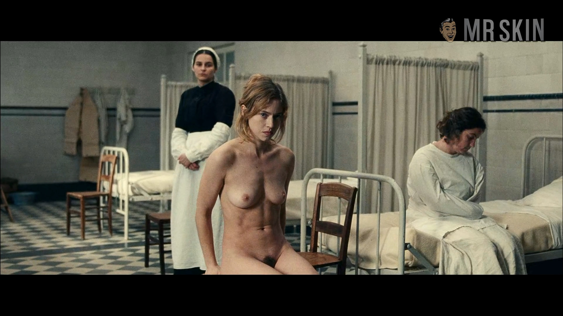 Nudes of Eugénie from The Mad Women's Ball. Breasts, Bush, Butt, right breast, right nipslip. 328290