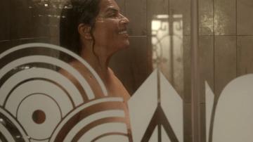 Sarita Choudhury Naked in And Just Like That…. Breasts, left breast, left nipslip. 354277