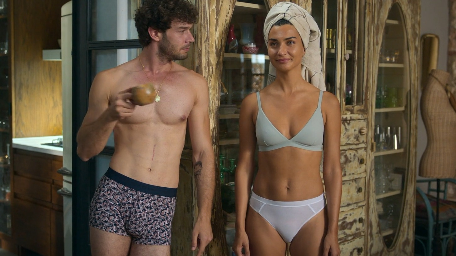 Hottest Tuba Büyüküstün Scene in Another Self. Underwear, bikini, breasts. 349868
