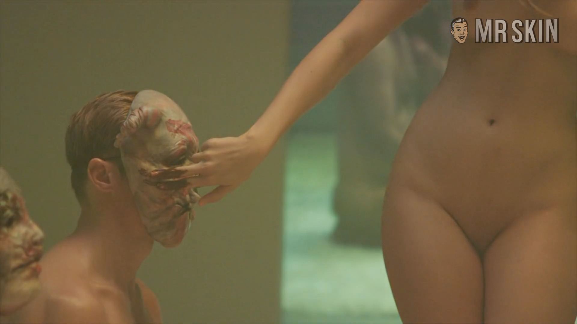 Mia Goth, Amanda Brugel, Caroline Boulton in Infinity Pool (2023) Breasts Bush Butt Sexy Lesbian Body Double Breasts 342728