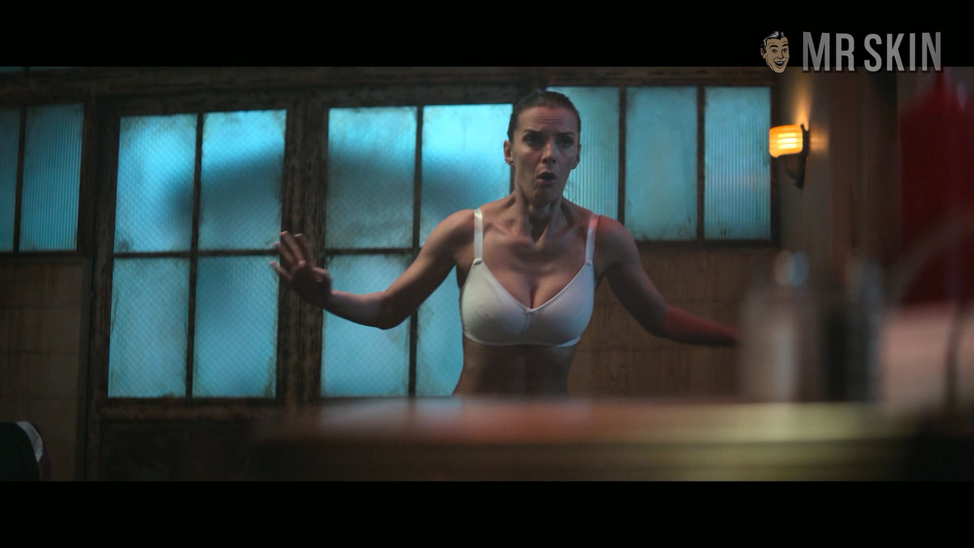 Sexiest Scenes of Elizabeth Abbott / Sister Simone from Mrs. Davis. Sexy, Underwear. 344087