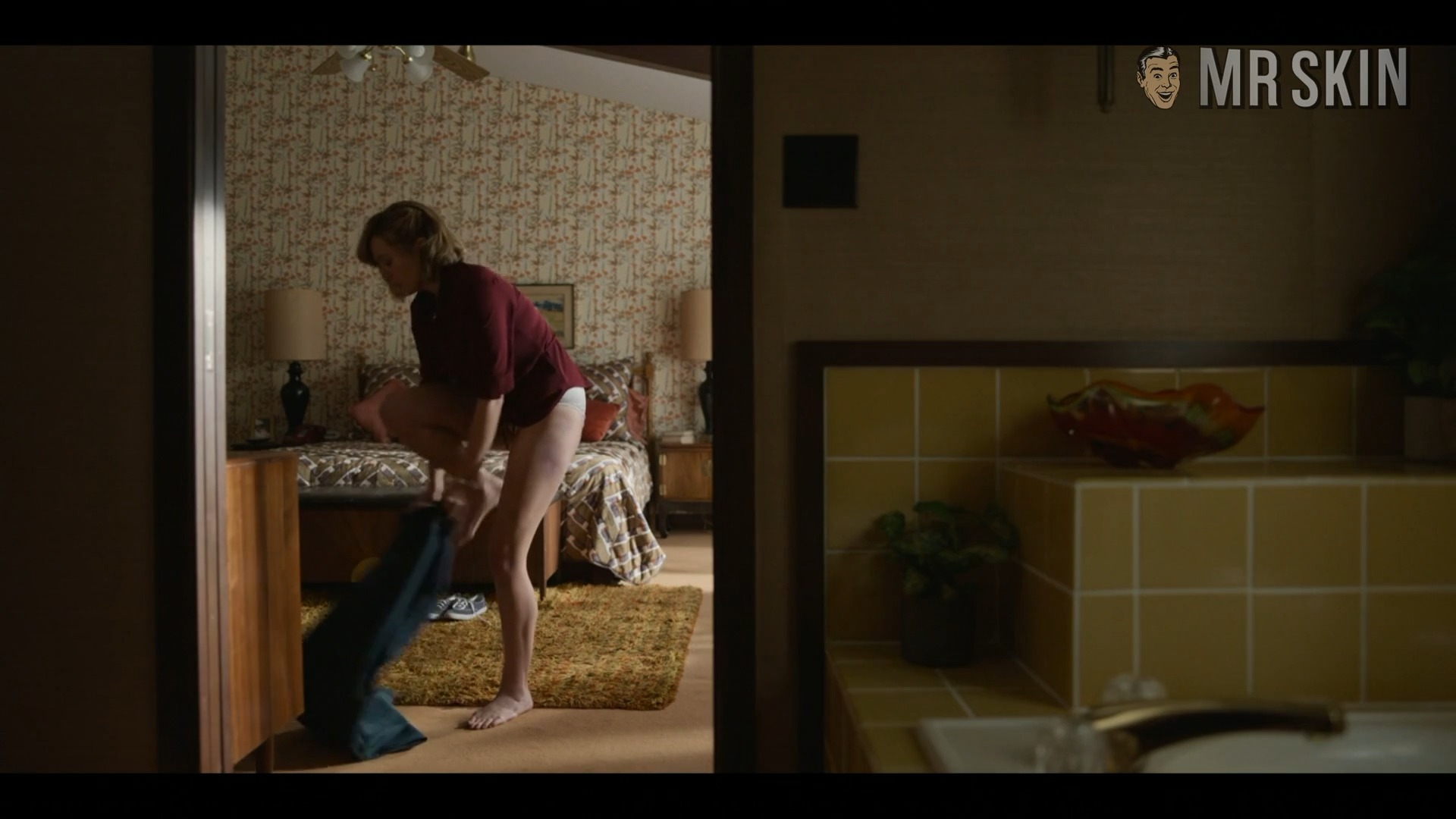 Sexiest Elizabeth Olsen Scene in Love & Death. Sexy, Underwear, breasts, butt. 344083