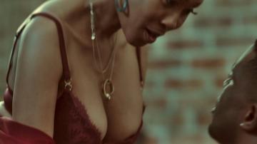 Kgomotso Christopher in Fatal Seduction (2023) Sexy Underwear Breasts Left Breast 354388