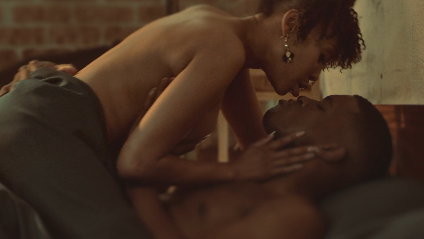 Kgomotso Christopher Nude as Nandi Mahlati. Breasts, Sexy, left breast, left nipslip. 345200
