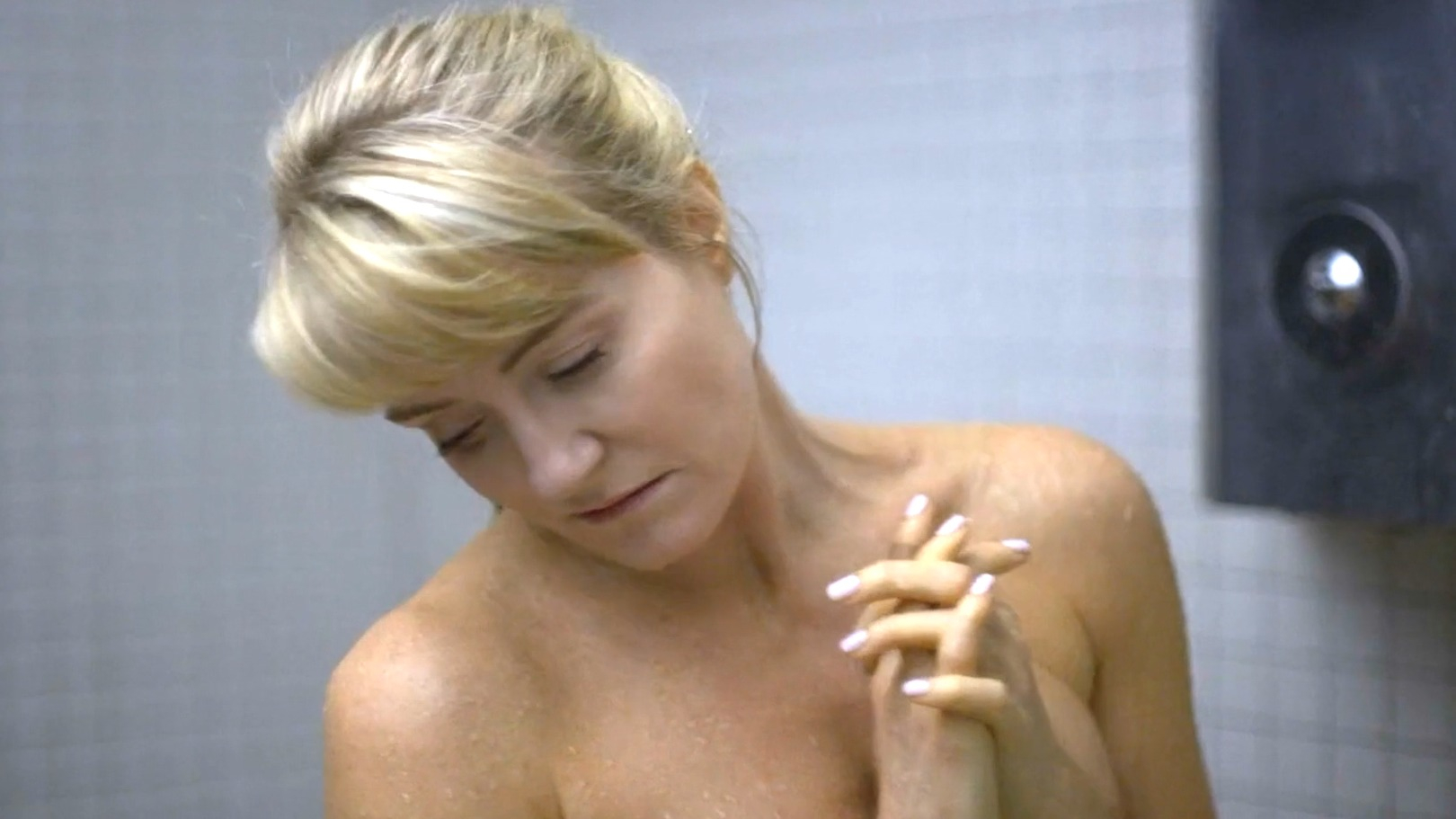Helene Joy Naked in Woman in Car. Left Breast, breasts, bush. 345547