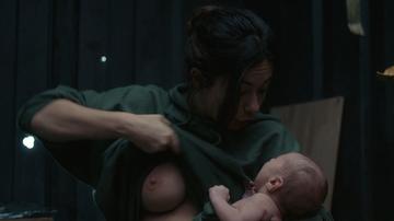 Anna Castillo in Nowhere (2023) Breasts Prosthetic Breasts Left Breast 345855