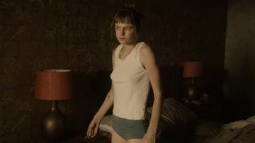 Emma Corrin in A Murder at the End of the World (2023) Sexy Underwear Bikini Breasts 346525