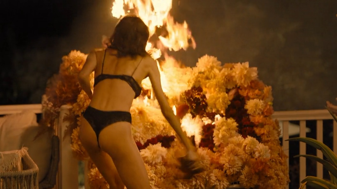 Hottest Charlee Fraser Scene in Anyone But You. Underwear, bikini, breasts. 347732