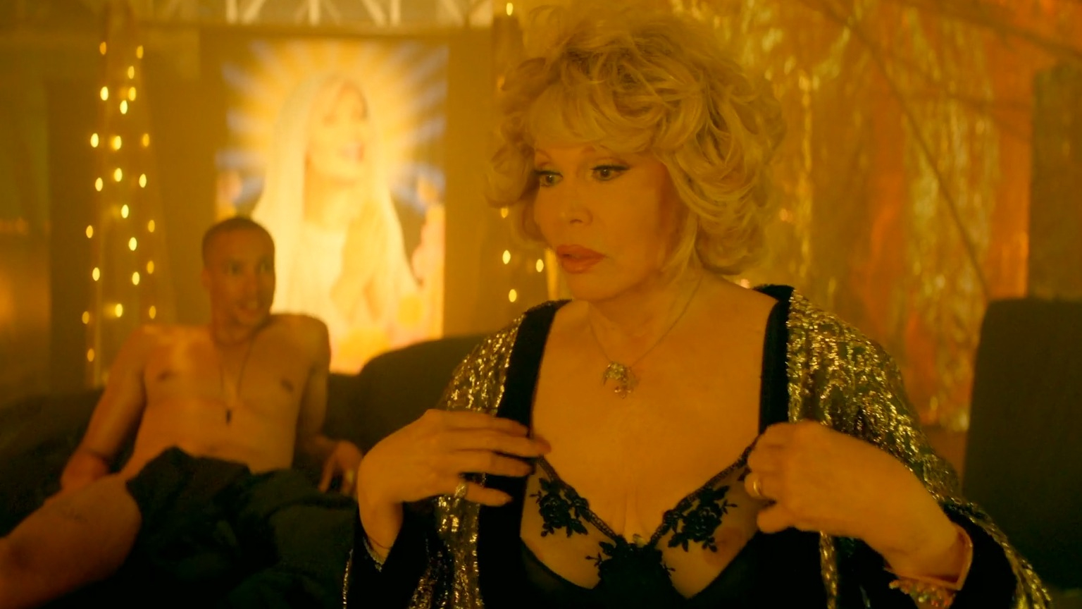 Farida Rahouadj, Amanda Lear in Escort Boys (2023-2025) Sexy Right Breast Breasts Underwear Breasts Right Breast 347039