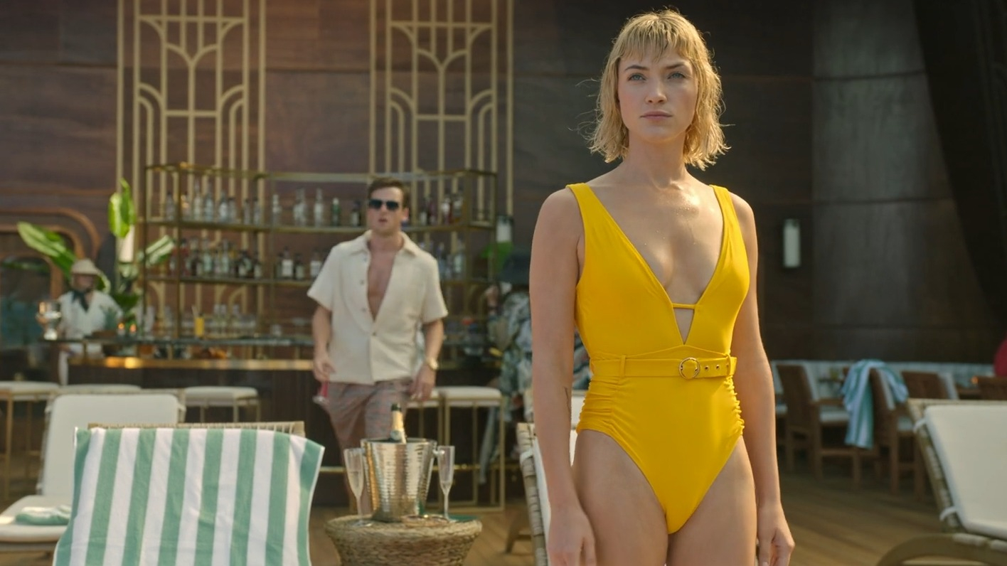 Death and Other Details's Sexiest Scenes with Violett Beane. Bikini, Sexy, breasts, butt. 347292