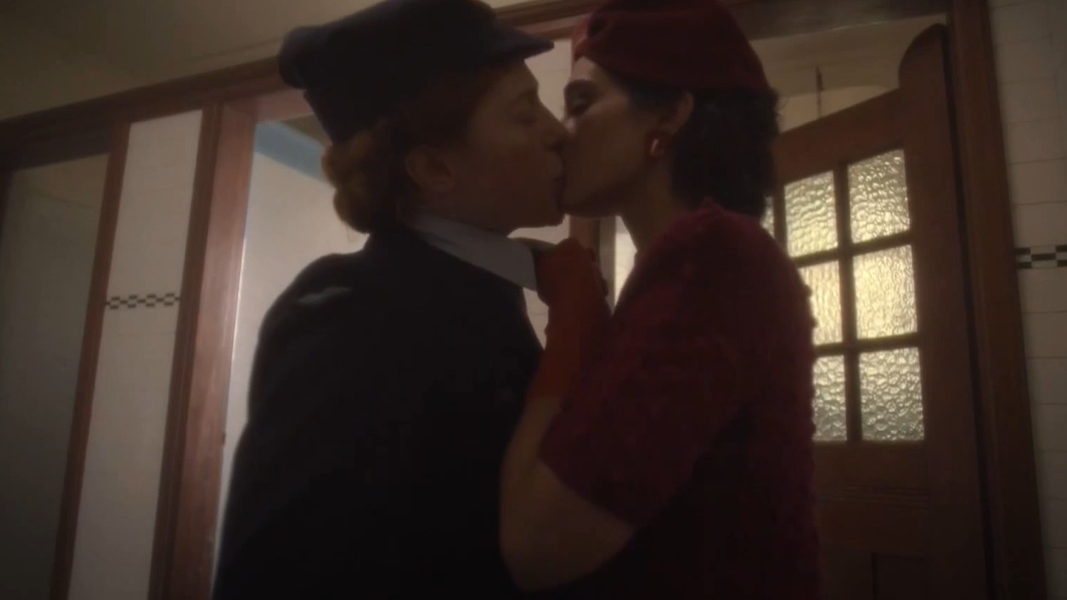Sexiest Scenes of Francesca from While the Men are Away. Lesbian, bikini, breasts. 347429