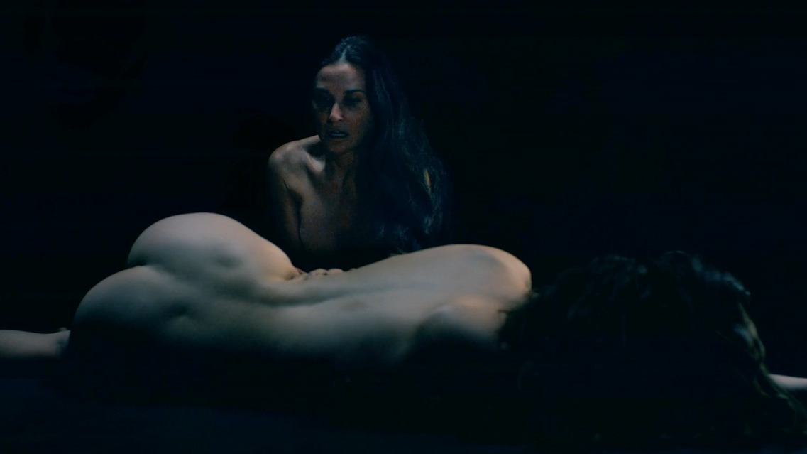 Demi Moore Nude in The Substance. Butt, Breasts, body double, bush. 351322