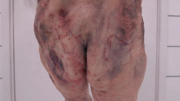 Margaret Qualley, Demi Moore in The Substance (2024) Sexy Breasts Butt Prosthetic Body Double Breasts 351331