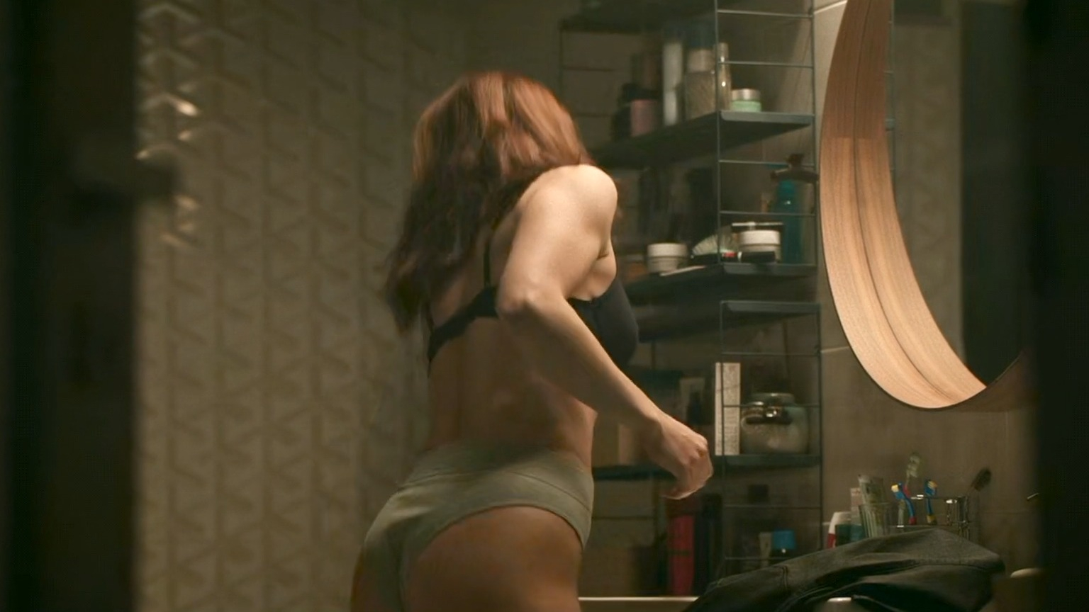 Hottest Katarzyna Wajda Scene in The Thaw. Underwear, breasts, butt. 350588
