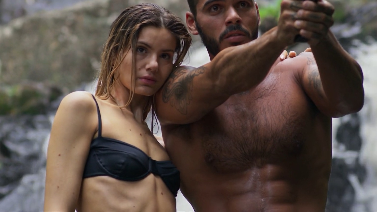 Sexiest Sofia Fernandes/Júlia Guimarães Scenes. Bikini, breasts, left nipslip. 352678