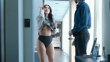 Carmen Villalobos in The Guest (2025) Right Breast Thong Underwear Bikini Breasts 354866