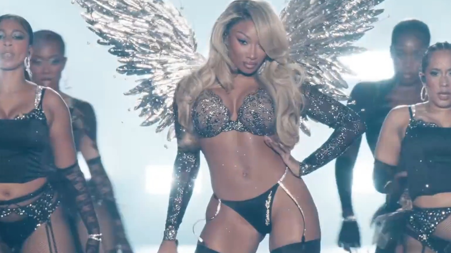 The Victoria's Secret Fashion Show 2026's Sexiest Scenes with Megan Thee Stallion. Thong, Underwear. 358380